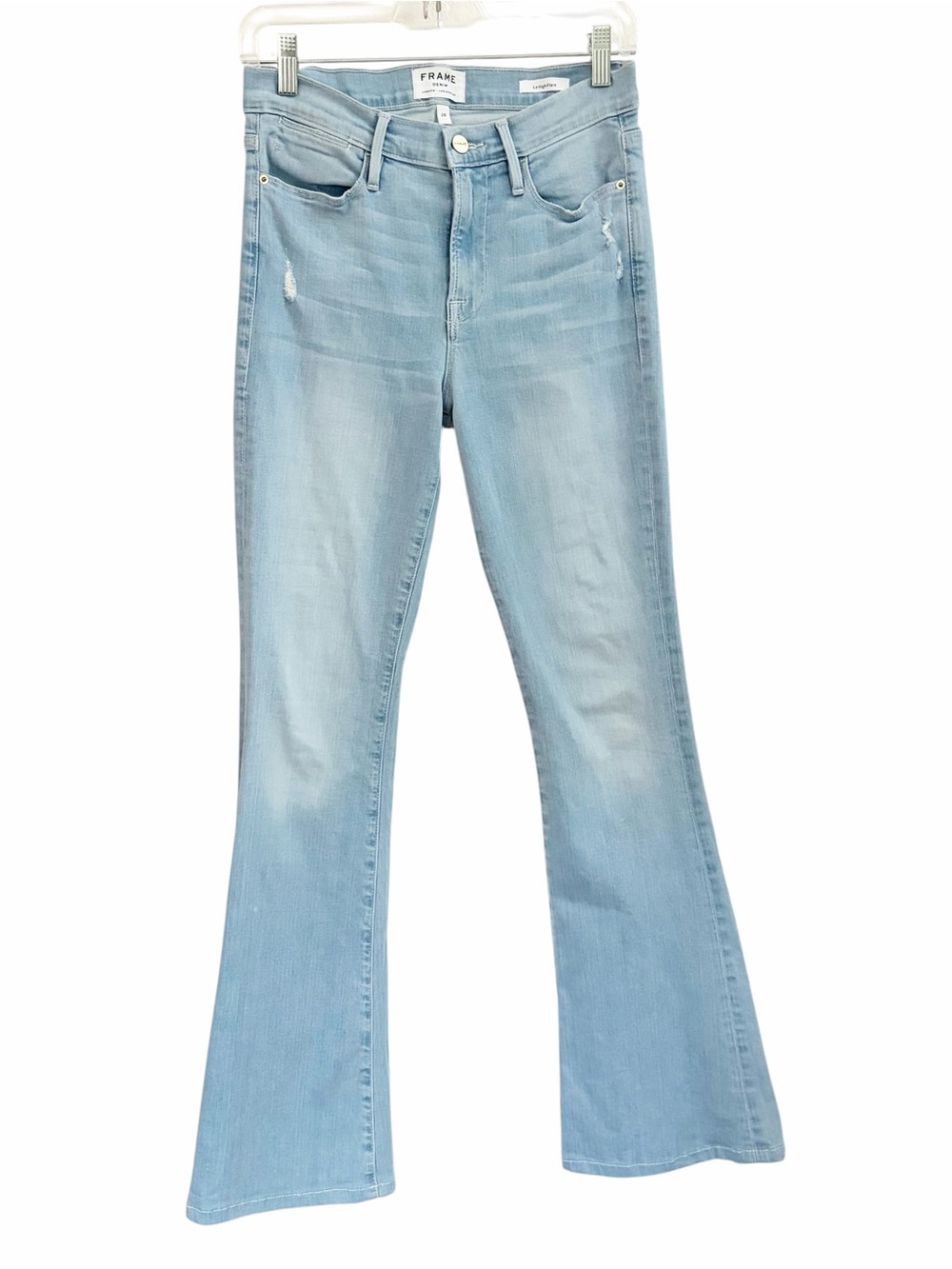 Frame Denim Le High Flare Light Wash  Jeans 28